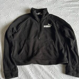 Puma 1/4 Zip Cropped Sweatshirt